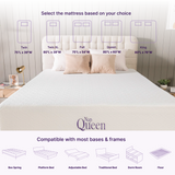a bed with a mattress