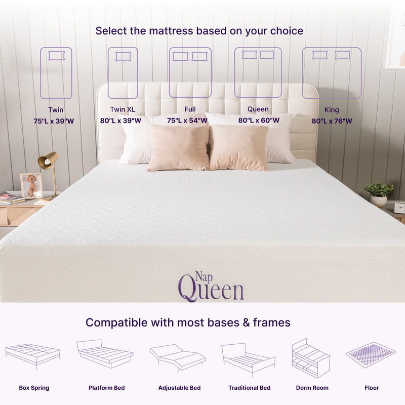 a bed with a mattress