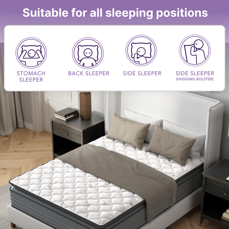 Cashmere Memory Foam And Pocket Coil Hybrid Mattress