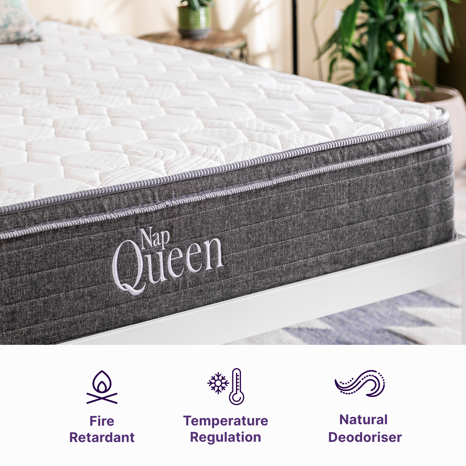 Victoria Cooling Gel And Pocket Coil Hybrid Mattress | NapQueen