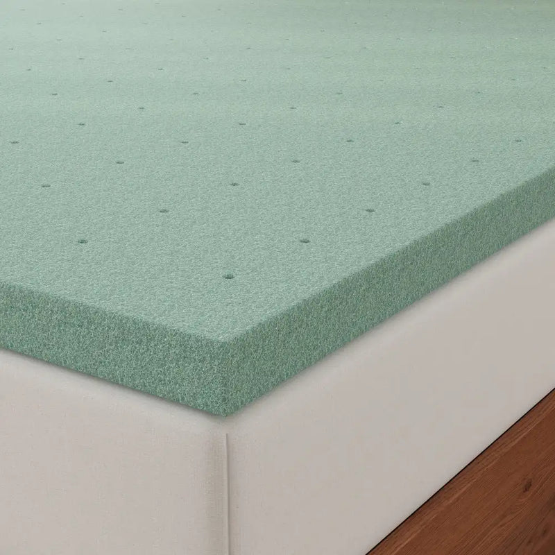a mattress topper with a white base
