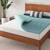 a mattress topper on a bed